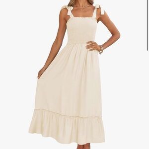 Amazon Cream Maxi Sundress